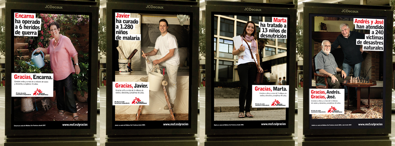 Médecins Sans Frontières, 40th anniversary campaign