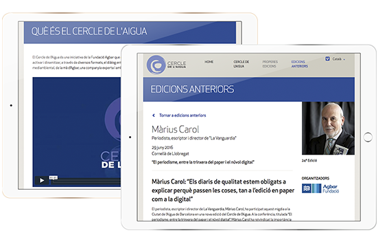 Cercle de l'Aigua website