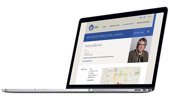 Cercle de l'Aigua website